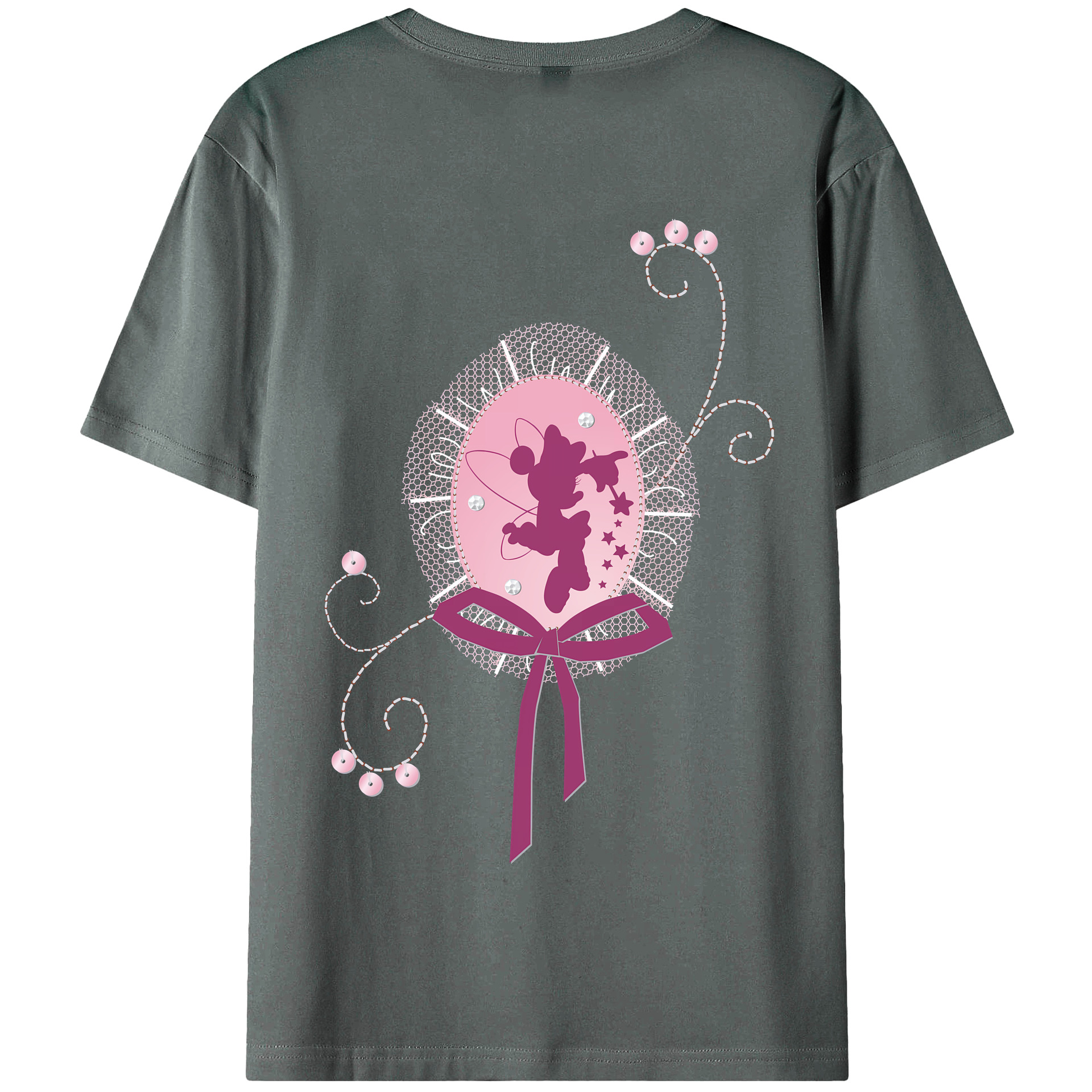 （画像用） ミッキーマウス Mickey Mouse 綿100％半袖Tシャツ（背面プリント）
